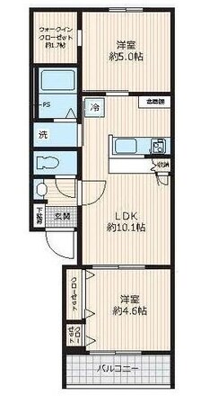 西武柳沢駅 徒歩15分 1階の物件間取画像